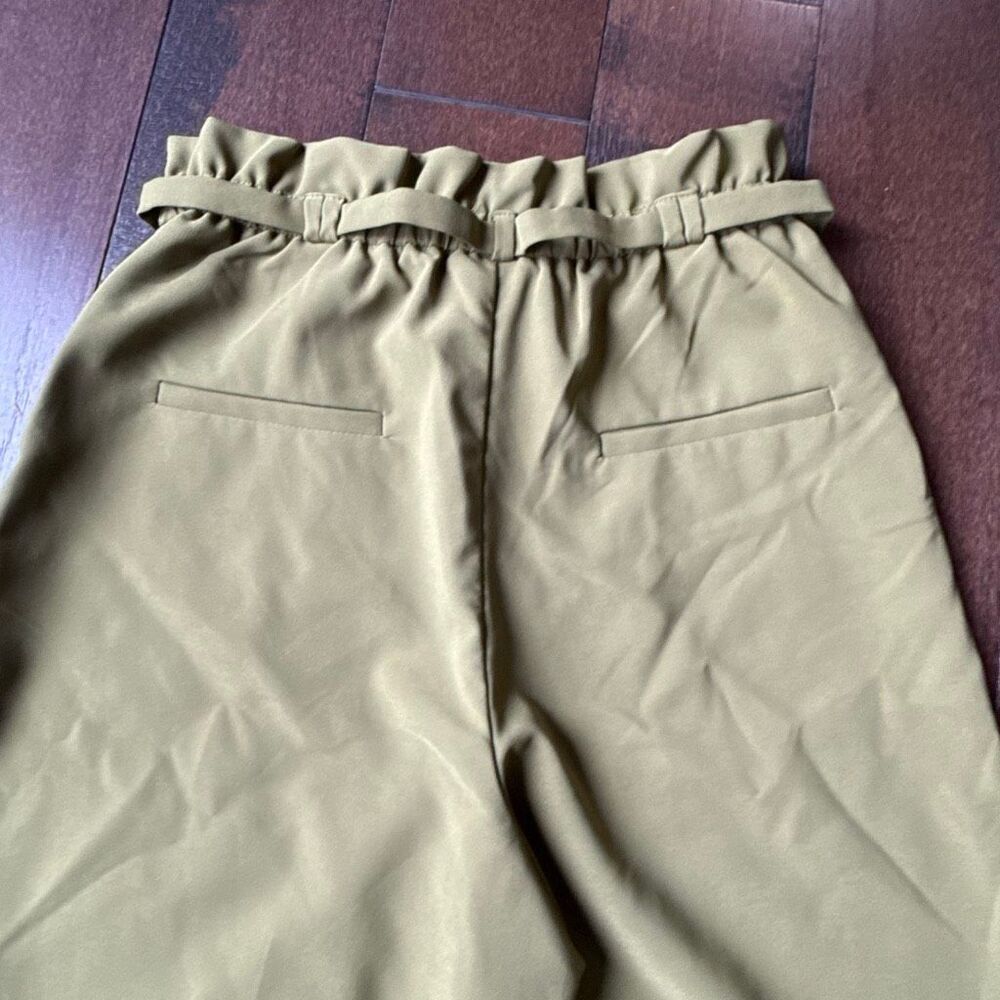 New York and co high waist wide leg paper bag dress pants size medium women’s gr - Picture 10 of 10